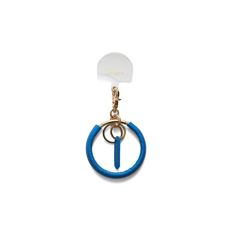 Hazel Key Chain, Leather, Daimaru Nasukan Mahoring, Blue, One Size