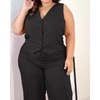 Womens Plus Size Two Piece Outfits Summer Fashion Button V