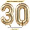 ANGEL Q HOUSE 40 Inch Light Gold 30 Number Balloons