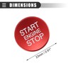 Motoforti Engine Start Stop Button Cover, Start Button Cover, for