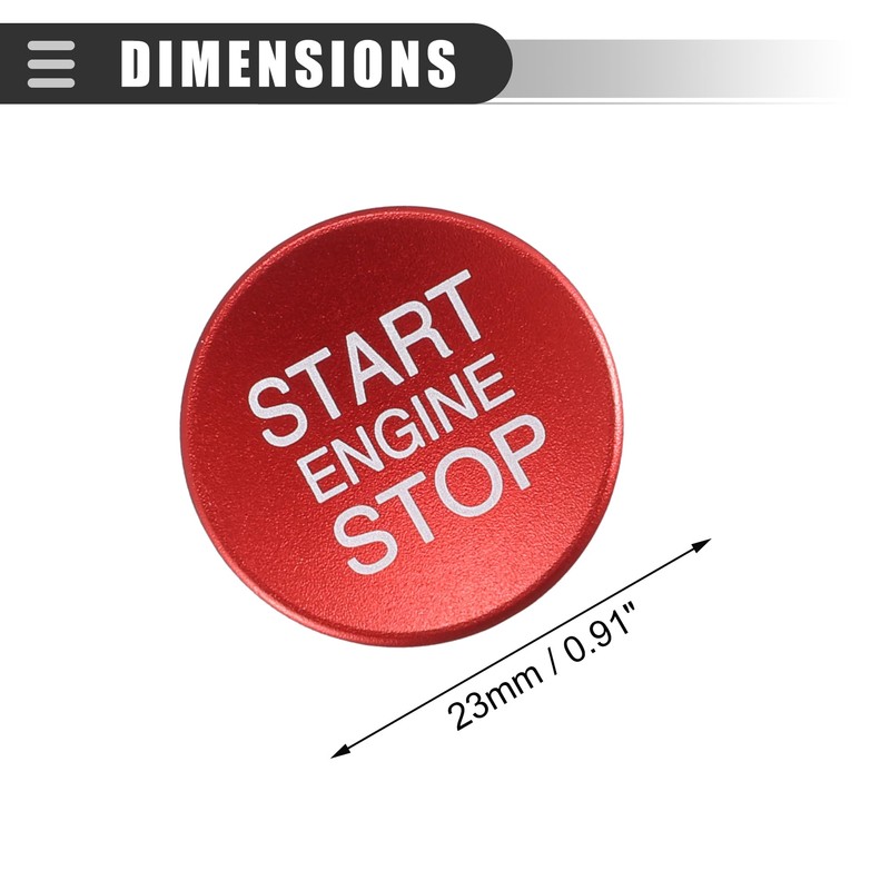 Motoforti Engine Start Stop Button Cover, Start Button Cover, for