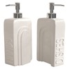 Karisky Soap Dispenser Set with Stainless Steel Pump, 2 Pack