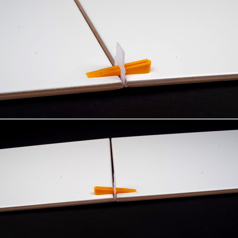 Pull tabs for tiles, 100 pieces, 2.5 mm thickness, made