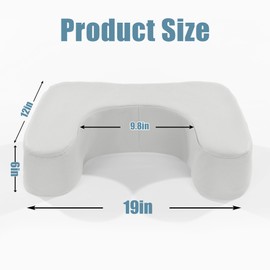 ROYALAY Arm Rest for Nails Tech, U-Shaped Manicure Nail Arm Rest, Soft Hand Pillow Footstool, Washable Nail Art Accessories for Nails Tech Toenails, Nail Armrest Stand for Acrylic Nail Art Tech,Beige