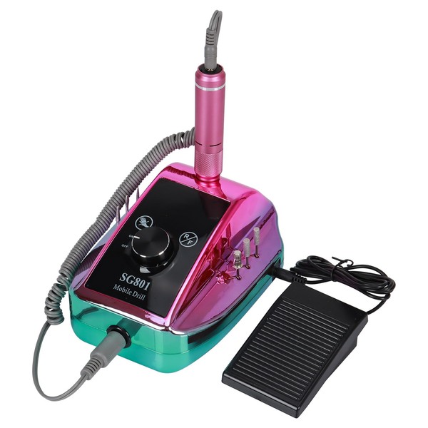 SG801 Mobile Nail Drill Rechargeable Cordless Nail Tool for Manicure,