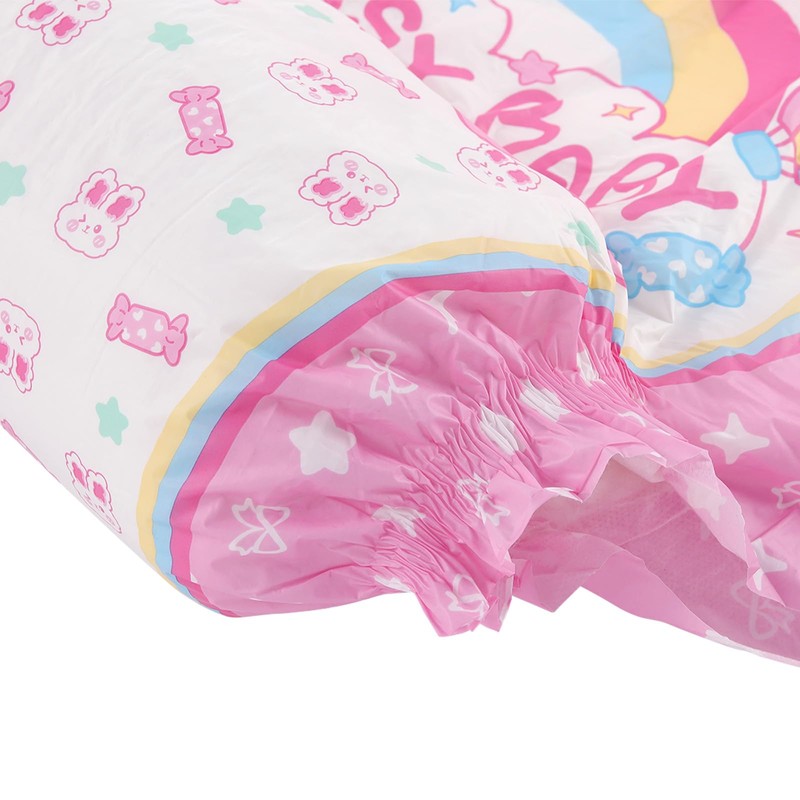 CutiePlusU Adult Diapers Sample 2 Pieces,Sissy Baby Disposable Incontinence Briefs