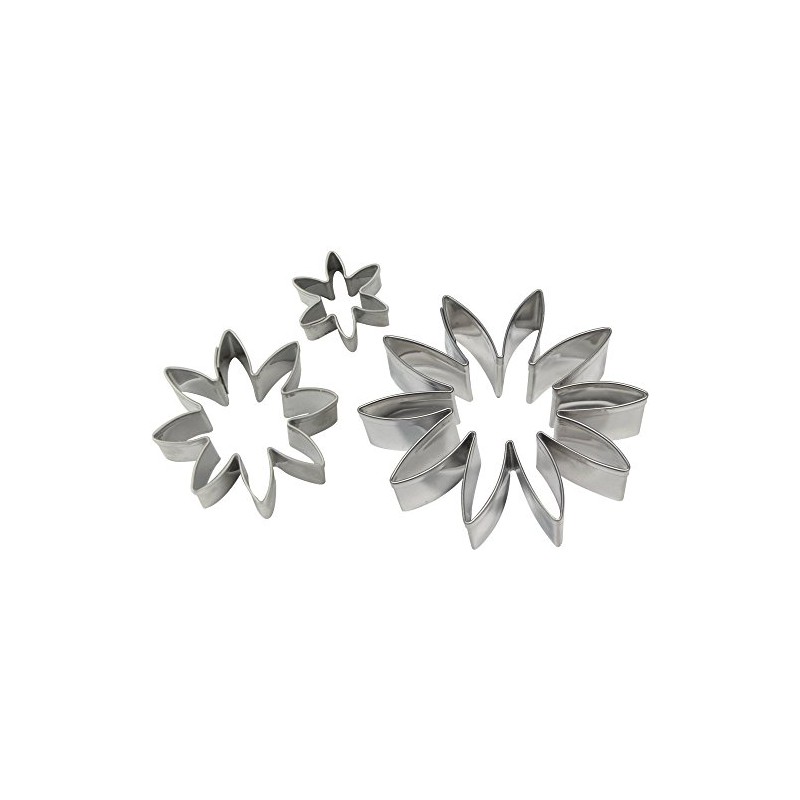 PME Stainless Steel Stainless Steel Daisy Cutter, Set of 3,