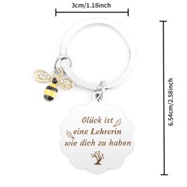 GuardiaTech Teacher Gift, Leaving Gift Teacher, Thank You Teacher Gift, Teacher's Day Gifts for Teacher, Gift for Teacher, Keyring Teacher Gift, Teacher