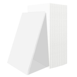 Mat Board Center, Pack of 10 3/16" Thick White with White Core Foam Core Backing Board/Mounting Board (5x7)