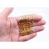 Key Chains Bulk,100Pcs Keychain Rings Metal Key Ring Gold Key