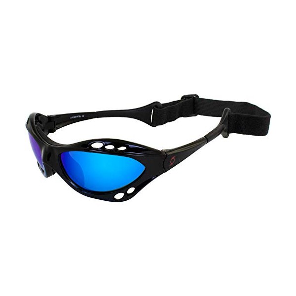Hurricane Category 4 Polarized Jet Ski Floating Goggles Black Padded
