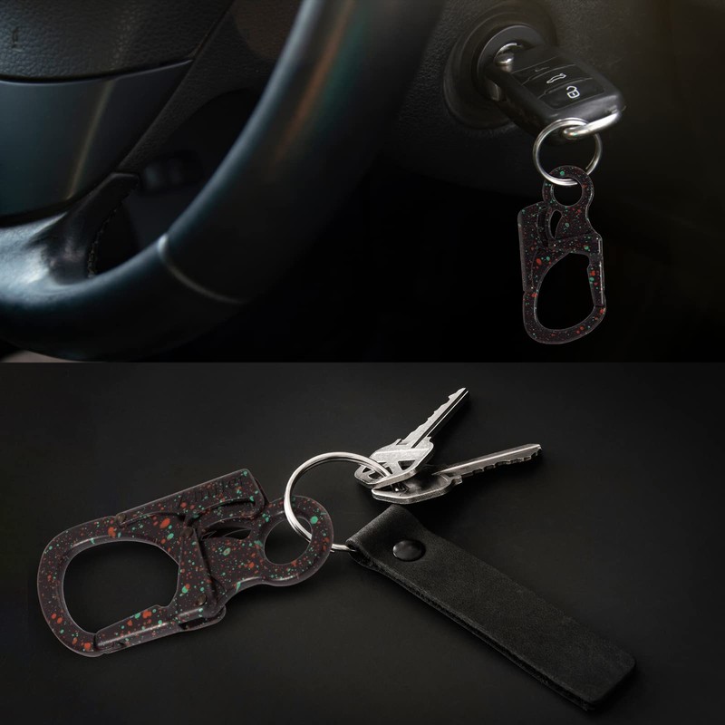 Carabiner, Fashionable Latch, Double Anti-Miss Opening Locking Design, Alloy, Multi-functional,