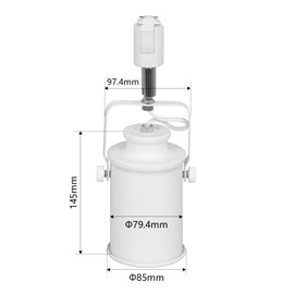 Dotoy Duct Rail Spotlight, E26 Base, LED Compatible, Duct Rail Fixture, Lighting Bar Fixture, Interior Rail Light, General Home Lighting, Commercial Buildings, Stores, Product Displays, Ceiling