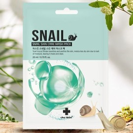 Snail Mask Pack Aloe Hyaluronic Acid Collagen Mask Pack 10 Pieces Cha Skin Skin Moisturizing / 스네일마스크팩 알로에 히알루론산 콜라겐 마스크팩 10개 차스킨 피부보습
