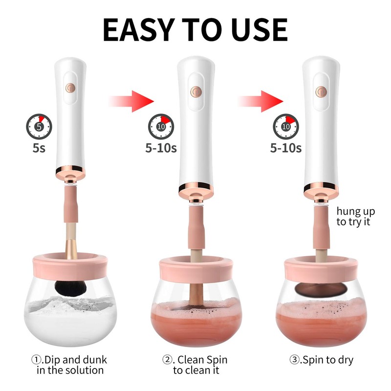 Senbowe Upgraded Makeup Brush Cleaner and Dryer Machine, Electric Cosmetic
