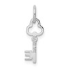 Bonyak Jewelry 14K White Gold Key Letter E Initial Charm