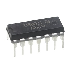 ALLECIN SN74HC14N Hex Schmitt-Trigger Inverters 2V to 6V 2.54mm SN74HC14 74HC14 SN74 IC Breadboard-Friendly Transistors 2 Volt to 6 Volt DIP-14 (Pack of 20pcs)