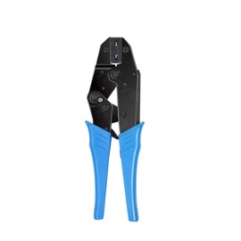Flag Spade Female Connectors Ratchet Crimp Pliers Crimping Tool AWG22-14 Terminal Crimper Wire Crimp Tool For Crimping Tubular Terminals Nylon HS-07FL