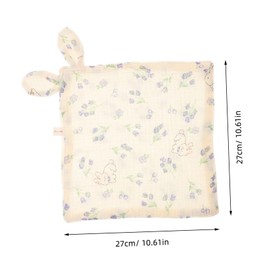 BIUDECO Cotton Washcloths for Newborns Soft Gentle Absorbent Face Towels Versatile Drool Cloths with Cute Ear Design for Sensitive Skin and Everyday Use
