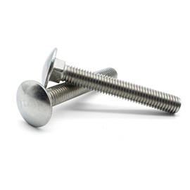 Hippo Hardware M8 (8mm X 50mm) Carriage Bolts Cup Square Dome Coach Screws A2 Stainless Steel (Pack of 10)