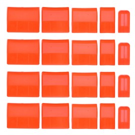 20pcs Chisel Edge Guards, Plastic Protective Covers for Chisel Blades Durable Tool Protectors for Woodworking (Red)