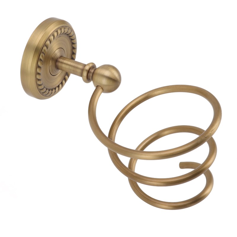 Hair Dryer Holder Antique Brass Hair Care Tools Holder Wall