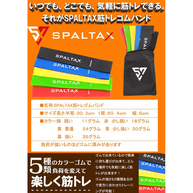 Spartax Muscle Training Tube, Training Tube, Exercise Band, Set of