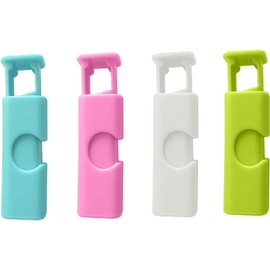 8pcs Bread Bag Seal Clip Squeeze and Lock Bread Bag Clips for Food Storage, Fresh-Keeping Sealing Clip Reusable Easy Squeeze & Lock for Snack Food Bread Bag, Plastic Bag Clip Strong Moistures-Proof