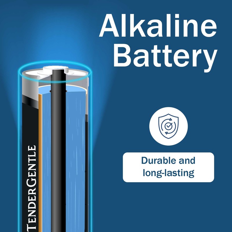 TenderGentle Double AA Batteries Case of 144 - Alkaline AA