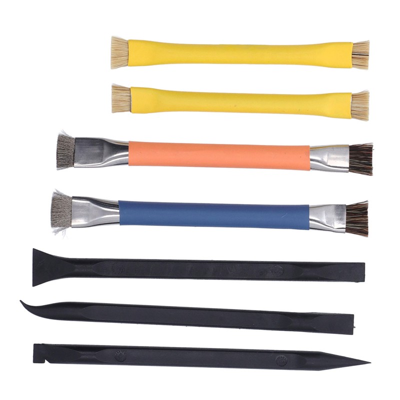Pry Tool Brush Set ABS Stainless Steel Electronic Repair Cleaning