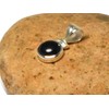 Art Gecko Small Round Black Onyx Pendant 925 Sterling Silver