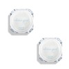 Divok Clean Girl Powder Glass Bead Glow Glazed, 2 Pieces, White / 디보크 클린걸 파우더 유리알 광채 글레이즈드, 2개, 화이트