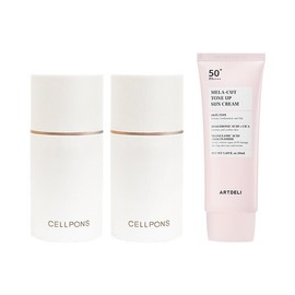 Cellphones Whale FGF2 Creamy Solid Serum 50g x2 + Art Deli Tone-Up Sunscreen 50ml / 셀폰즈 고래FGF2 크리미 고체세럼 50g x2 + 아트델리 톤업 선크림 50ml