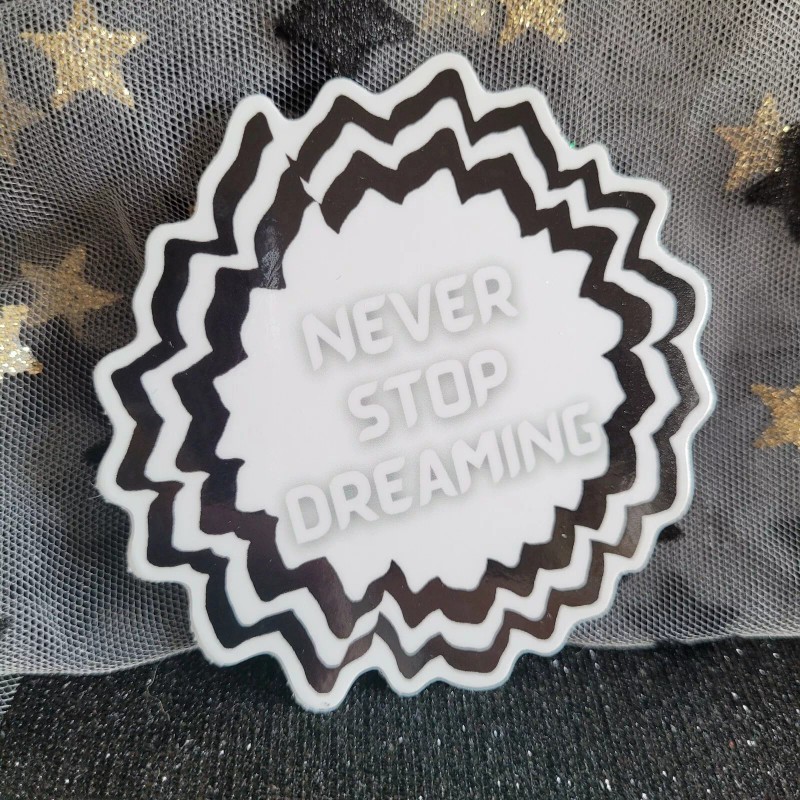 Moonlight Jade Art Three Pack Sticker Set Black & White