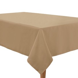 LANE LINEN Rectangular Tablecloth 60x102 Inch – Durable Washable Table Cloths Rectangle for Dining, Coffee Table, Spring Table Cloth Rectangle, Weddings & Special Occasions, Natural