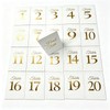jakilee 4x6 Wedding Table Numbers 1-20, Double Sided Gold Foil