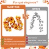 Guirnaldas de otoño,Guirnalda de hojas de arce artificiales, Decoración de