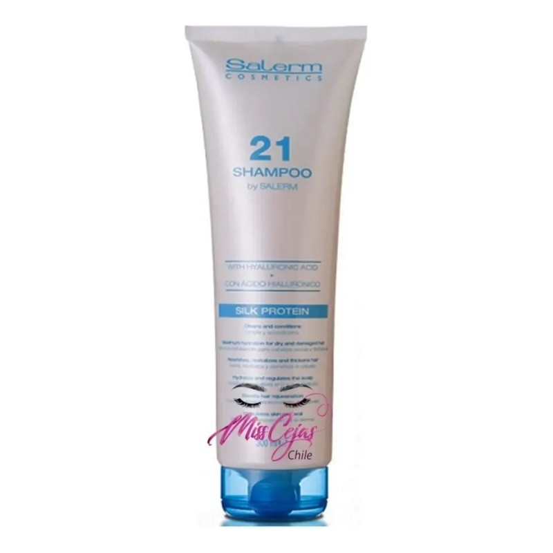 Shampoo Para Reparar El Cabello Seco Y Dañado Salerm 300