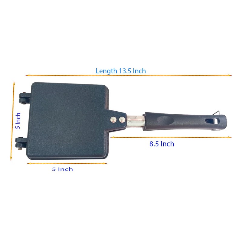 G & D Non-Stick Aluminum Double Sided Foldable Pan, 13