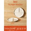 Sweese Portion Control Plates Set of 2, 9 Inch Divided