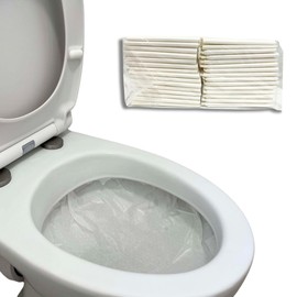 Bowl Protect | Flushable Toilet Bowl Liner | 30 Pack XL | Eco-Friendly Biodegradable | Caravan Motorhome RV | Travel | Public Toilet Cover Hygeine Barrier | Chron's | IBS | No Stains | No Splash