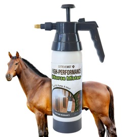 ExtremeMIST Oil Based Fly Sprays High-Performance Equine Mister, Handheld Pump Sprayer, Portable Stable Sprayer Bottle for Horses, Continuous Hi-Pressure Ultra-Fine Mist, for Horse Grooming 20 Oz