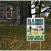 Clean Up After Your Dog Signs 2 Pack 12"x9" with