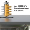 FivePears Finger Joint Router Bit with 1/4" Shank,Reversible Finger Joint