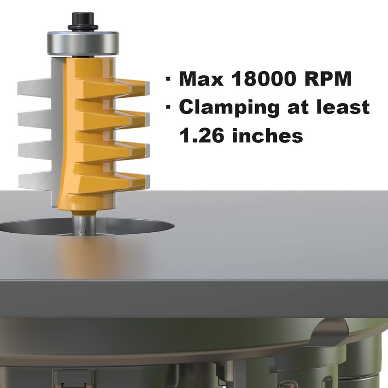 FivePears Finger Joint Router Bit with 1/4" Shank,Reversible Finger Joint