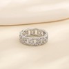 Sumeror S925 Sterling Silver Cubic Zirconia Band Rings for Women