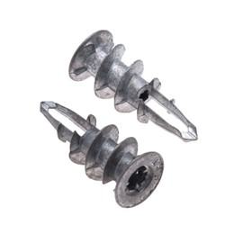 Driva Plasterboard Anchors, Keple 50 Pieces 15mm x 29mm Alloy Plugs, Drywall Fixings, Plaster Anchors, Cavity Anchors, Aluminum Fixings Screw in Anchors for Shelves, Hangers, Furniture