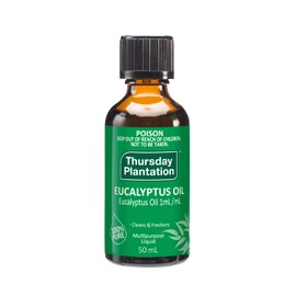 Thursday Plantation Eucalyptus Oil 50ml (Australian/Aroma Oil/Essential Oil) 100% Pure Essential Oil/Vegan/Refreshing