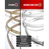Shine Decor COB LED Rope Light AC 120V, 800lm Ultra