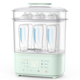 Bottle Sterilizer and Dryer, All-in-One Electric Steam Sterilizer Bottle Sanitizer for Baby Bottles, Pump Parts Accessories Newborn Essential (Green)